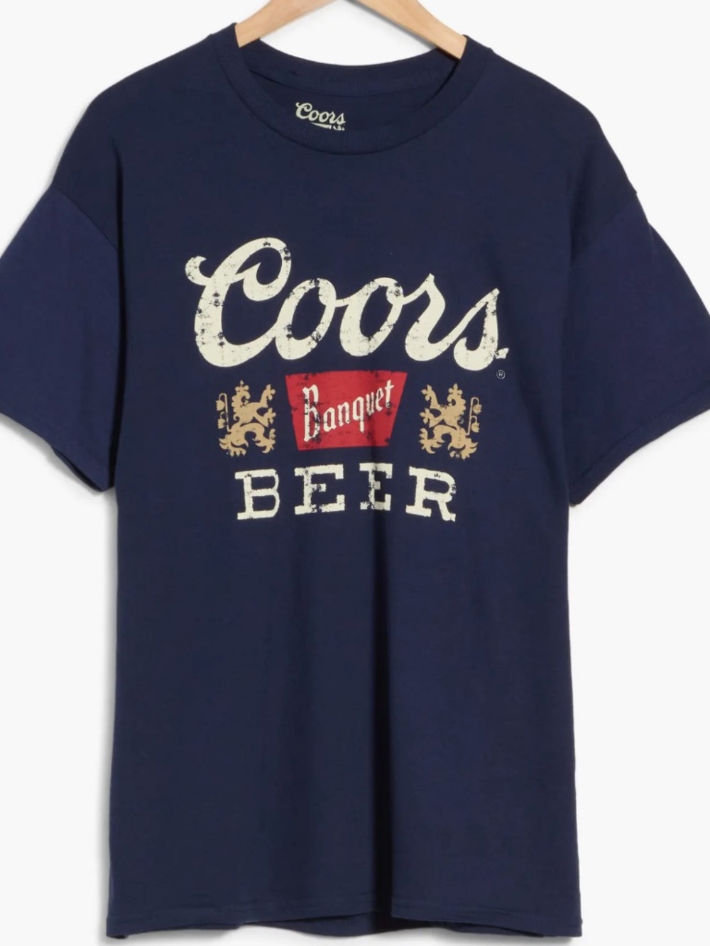 Nordstrom Coors Banquet Beer Graphic Tee - Navy Size Small and Medium